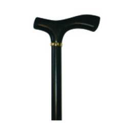 Μπαστούνι Ξύλινο Τ Μαύρο